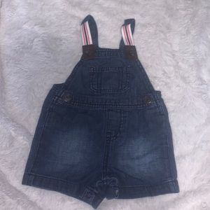 George denim blue shorts overalls